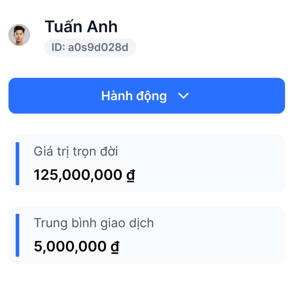 Nền tảng quản trị trải nghiệm khách hàng của Filum giúp doanh nghiệp lưu trữ được thông tin về giá trị vòng đời của khách hàng